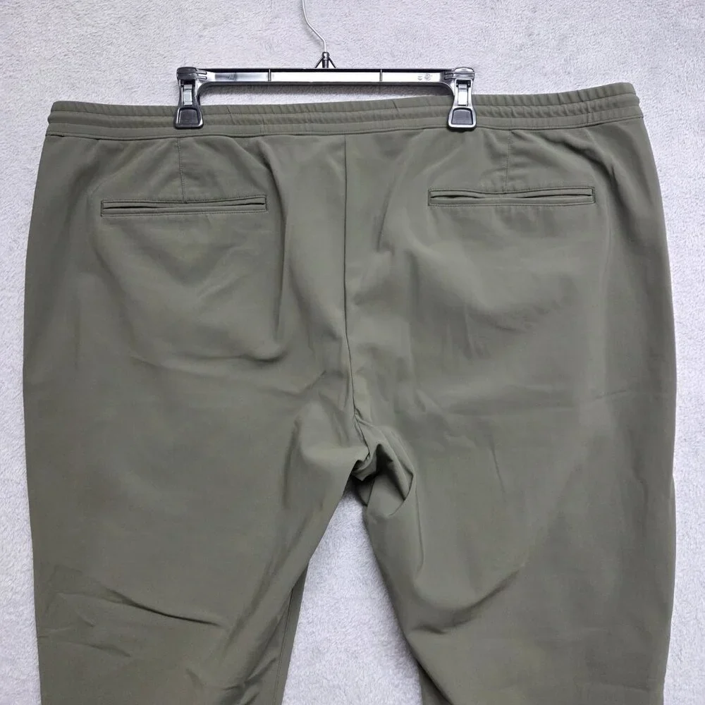 Proper Cloth Pants Mens 46x30 Green The Milano Performance Jogger Travel Comfort